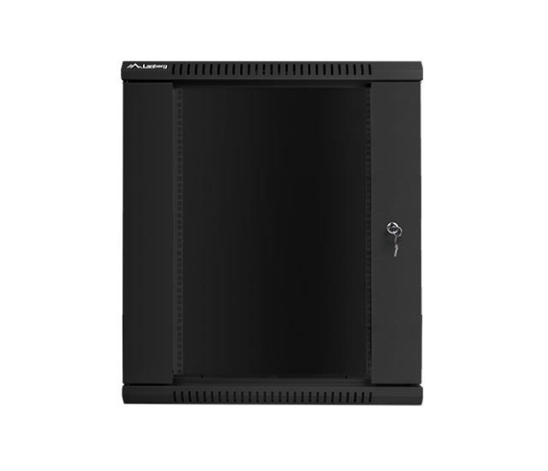 LANBERG Szafa instalacyjna wisząca 19'' 15U 600X450mm czarna (drzwi szklane) WF01-6415-10B - 455297 - zdjęcie 2